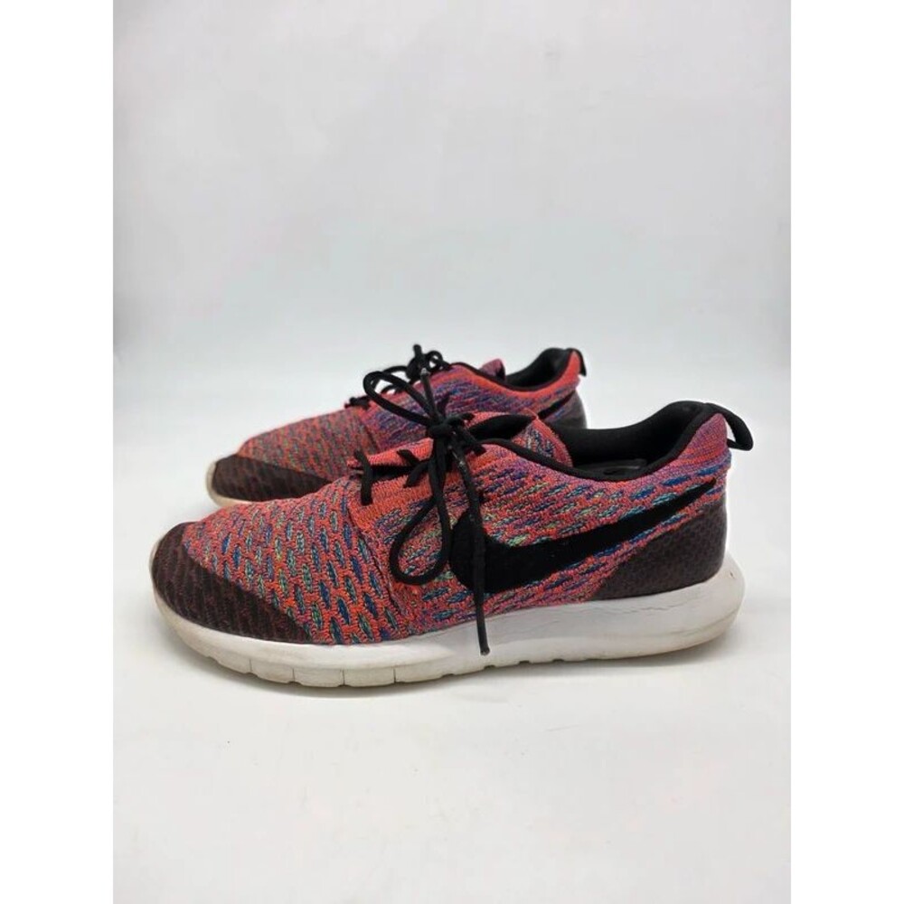 Nike Roshe One NM Flyknit Mens 8.5 Multicolor Bright Crimson Shoes 816531-600